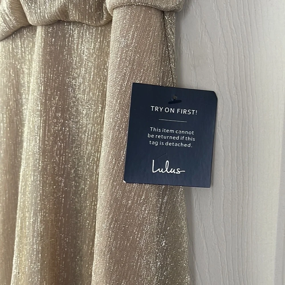 LULUS GOLD DRESS!! - Picture 3 of 5